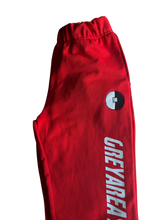 Load image into Gallery viewer, greyarea™️ “LIGHTCLUB” sweatpants (Scarlet Red)