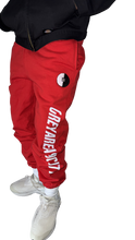 Load image into Gallery viewer, greyarea™️ “LIGHTCLUB” sweatpants (Scarlet Red)